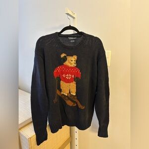 VTG Ralph Lauren Hand Knit Bear Sweater